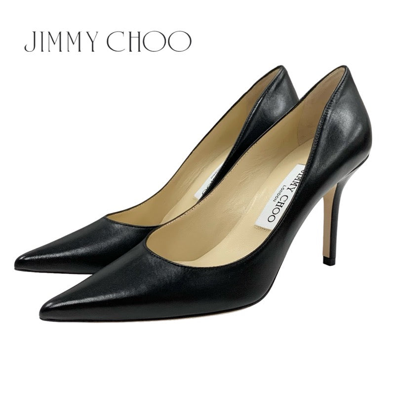 ジミーチュウ JIMMY CHOO AGNES パンプス 靴 シューズ レザー ブラック 黒 未使用 – MYCLOSET