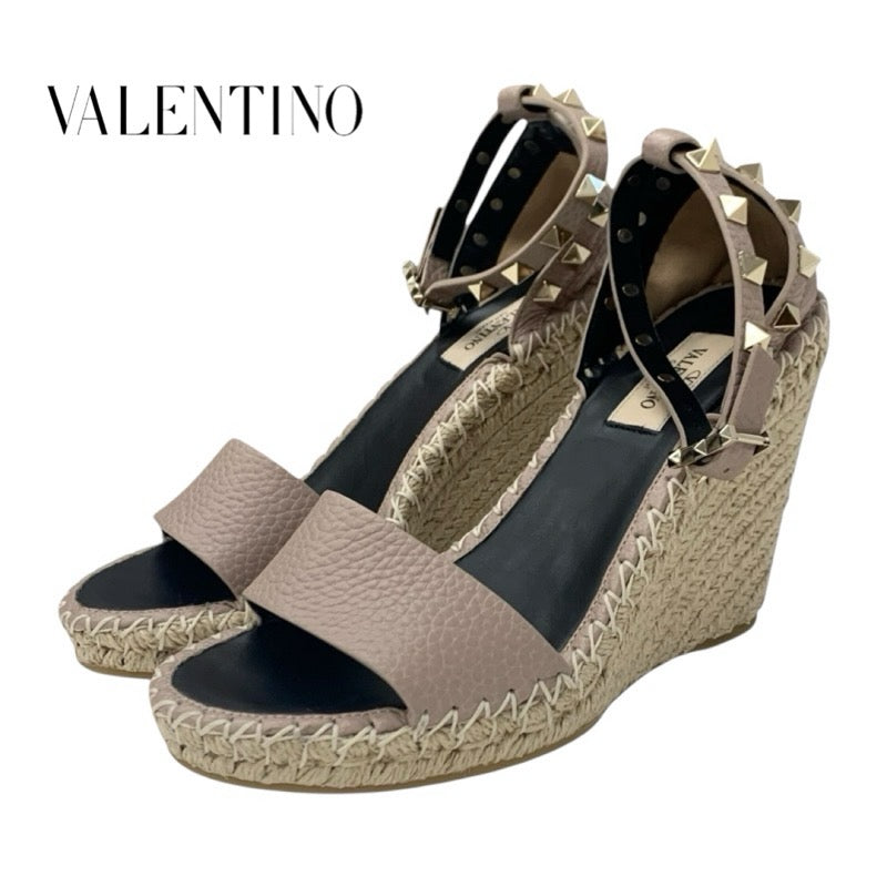 ヴァレンティノ VALENTINO サンダル 靴 シューズ ピンクベージュ ヴァレンティノ VALENTINO サンダル 靴 シューズ レザー ピンク