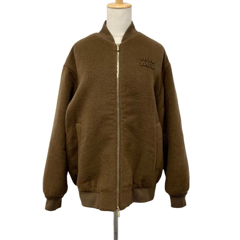 ミュウミュウ MIUMIU アウター バージンウール ダブルベロア ブルゾン