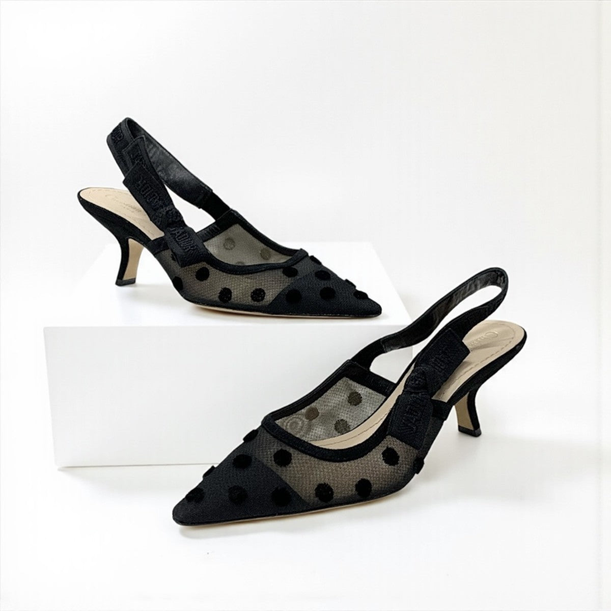 クリスチャンディオール　スリングバックフラットシューズ Christian Dior クリスチャンディオール J'ADIOR 35 1/2 22.5