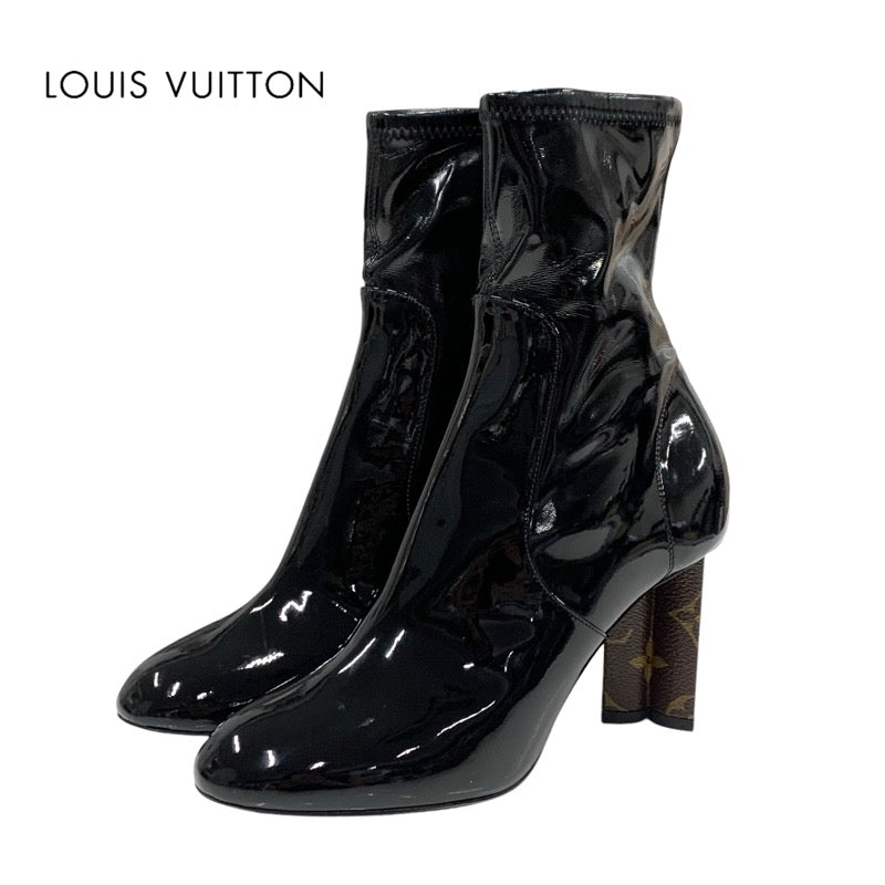Louis Vuitton シルエット アンクルブーツ ブラック Louis Vuitton シルエット アンクルブーツ ブラック