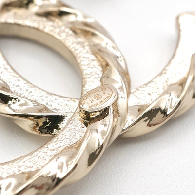 シャネル CHANEL ブローチ コサージュ ゴールド ココマーク ラインストーン