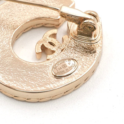 シャネル CHANEL ブローチ コサージュ ゴールド ココマーク N5 デニム