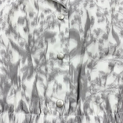 クリスチャンディオール CHRISTIAN DIOR ワンピース ホワイト グレー キッズ 半袖 ロゴ フレアドレス