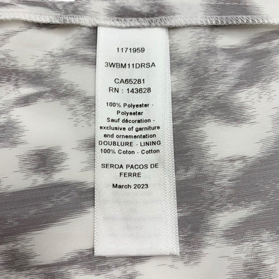 クリスチャンディオール CHRISTIAN DIOR ワンピース ホワイト グレー キッズ 半袖 ロゴ フレアドレス