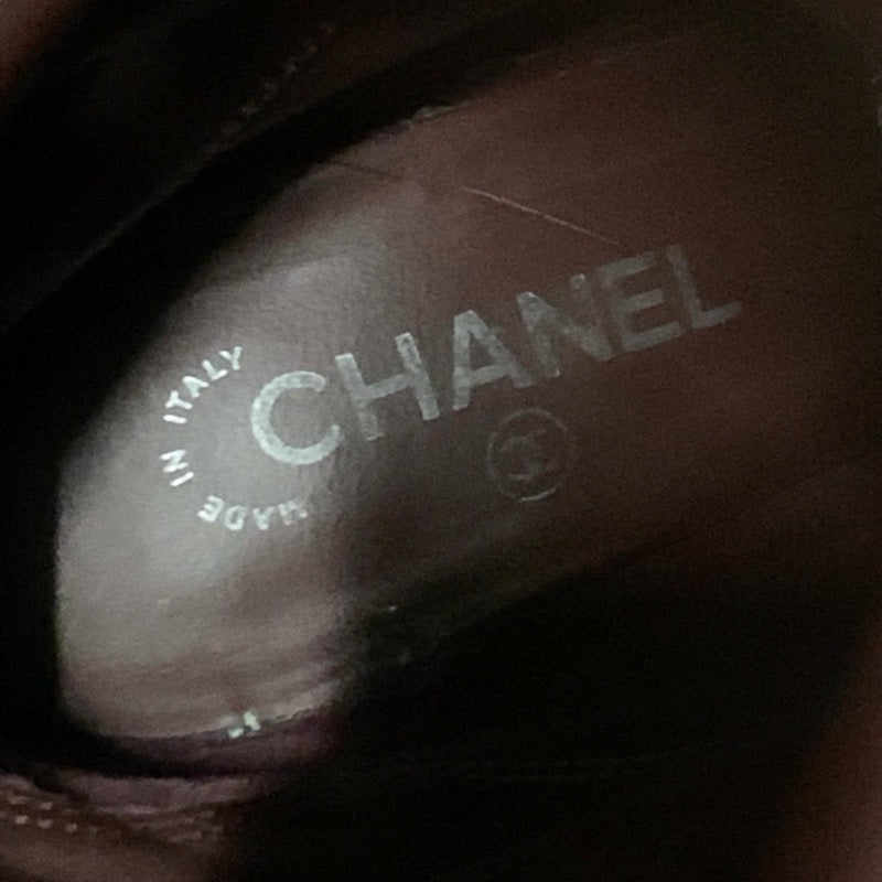 シャネル CHANEL ブーツ ロングブーツ 靴 シューズ スエード ブラック 黒 ココマーク