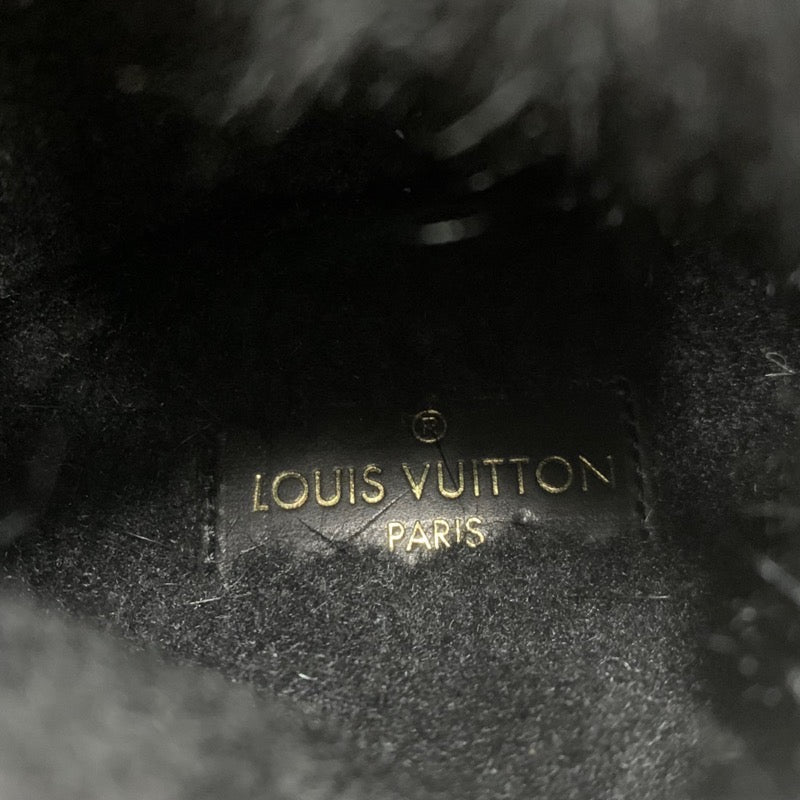 ルイヴィトン LOUIS VUITTON ステラーライン モノグラム スニーカー 靴 シューズ レザー ファー ブラック ブラウン 黒 ハイカットスニーカー