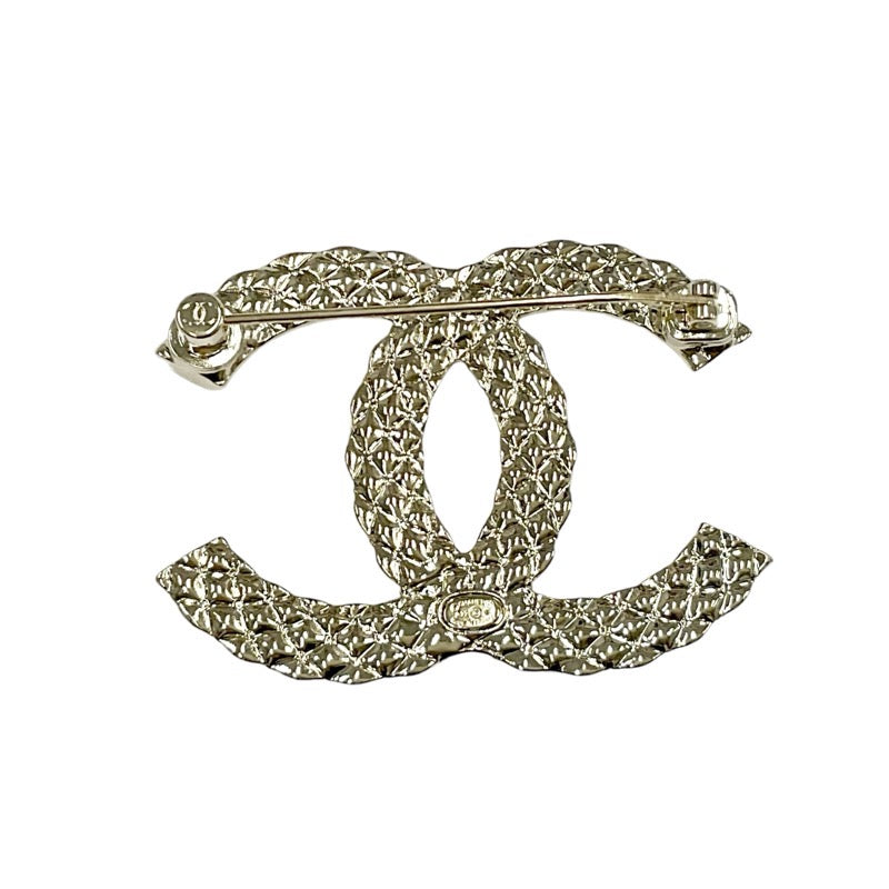 Chanel CHANEL Brooch Corsage Gold Coco Mark Logo Rhinestone