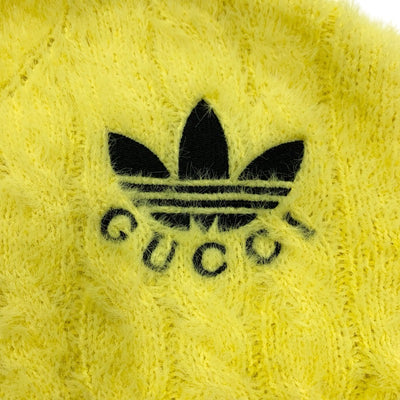 Gucci Tops Nylon Yellow Black Adidas Logo Short Sleeve