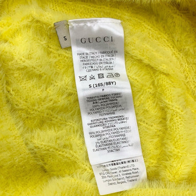 Gucci Tops Nylon Yellow Black Adidas Logo Short Sleeve