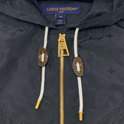 Louis Vuitton Monogram Outerwear Hoodie Jacket Black