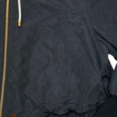 Louis Vuitton Monogram Outerwear Hoodie Jacket Black