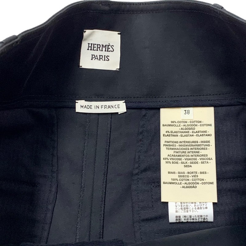 Hermes HERMES bottoms black unused shorts cotton