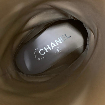 シャネル CHANEL ブーツ ロングブーツ 靴 シューズ レザー ブラック 黒 ココマーク