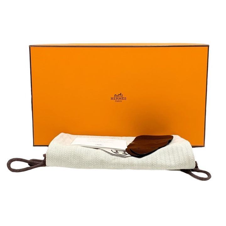 エルメス HERMES ジジ サンダル 靴 シューズ レザー ブラック ベージュ