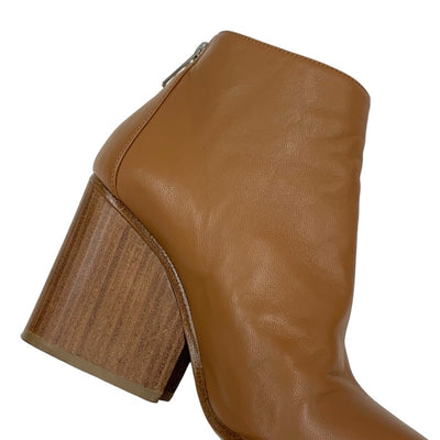 Hermes HERMES Boots, Short Boots, Shoes, Leather, Brown, Back Zip