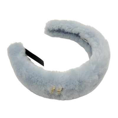 MIUMIU Hair Accessories Light Blue Logo Headband Headband