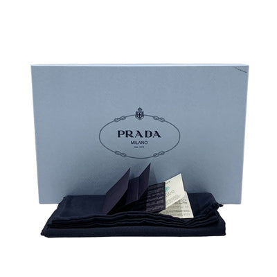PRADA Sandals, Shoes, Leather, Black, Unused, Sliding Sandals, Triangle Logo