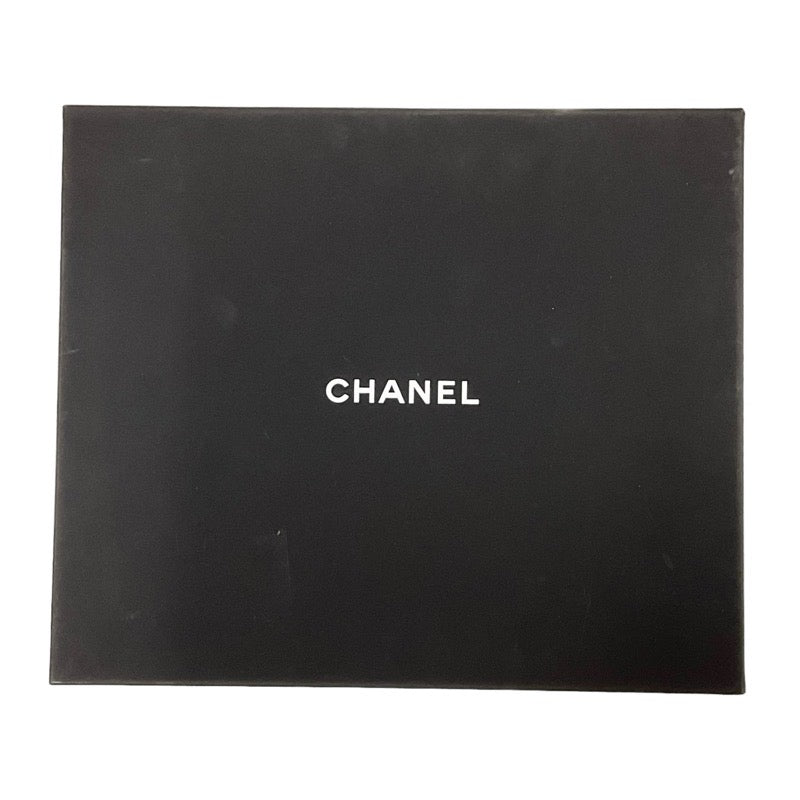 シャネル CHANEL マフラー ホワイト ブラック ココマーク ポケット付きマフラー