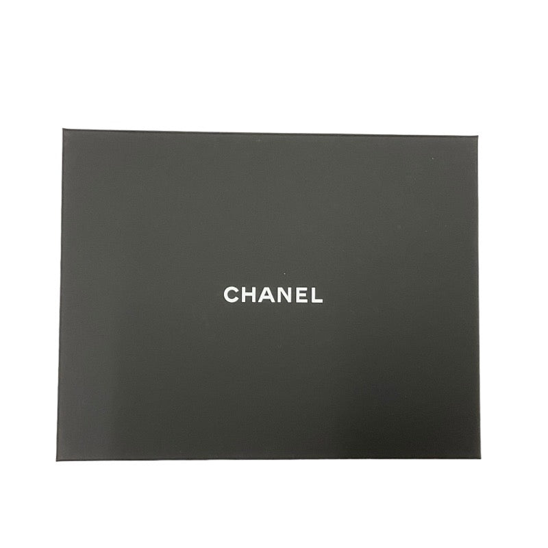 Chanel CHANEL card case card holder pass case white silver coco mark charm matelasse pearl chain