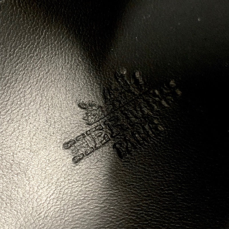 エルメス HERMES ハンキー スニーカー 靴 シューズ レザー ブラック 黒 シルバー 未使用 スタッズ ハイカットスニーカー