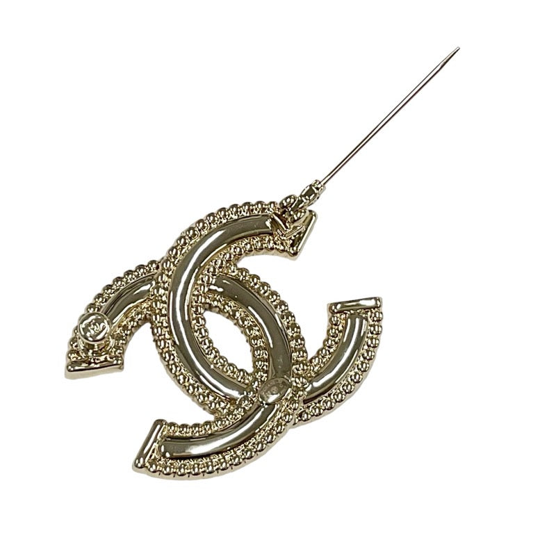 Chanel CHANEL Brooch Corsage Gold Coco Mark Logo Rhinestone