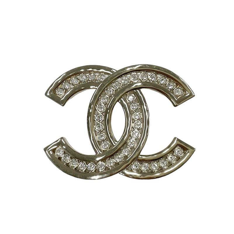 Chanel CHANEL Brooch Corsage Gold Coco Mark Rhinestone