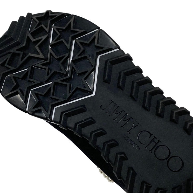 ジミーチュウ JIMMY CHOO スニーカー 靴 シューズ ファブリック ブラック 黒 ソックススニーカー パール クリスタル ニット