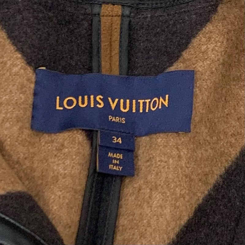 ルイヴィトン LOUIS VUITTON アウター ブラウン ポンチョ ケープ グラフィティ