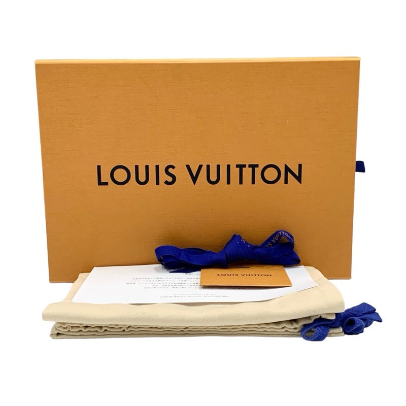 Louis Vuitton Time Outline Monogram Sneakers Shoes Leather White Blue White Gold Unused Denim