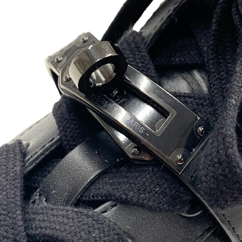 エルメス HERMES デイドリーム スニーカー 靴 シューズ レザー ブラック 黒 ケリー金具 ハイカットスニーカー