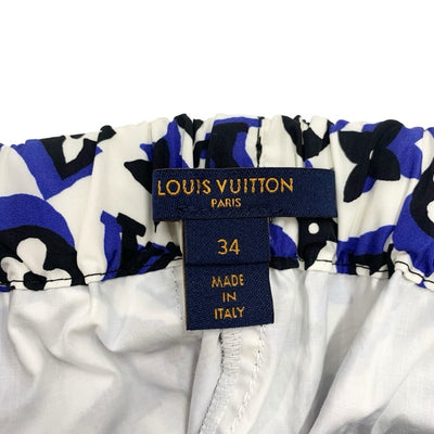 Louis Vuitton Monogram Bottoms Blue Multicolor Pants Track Pants