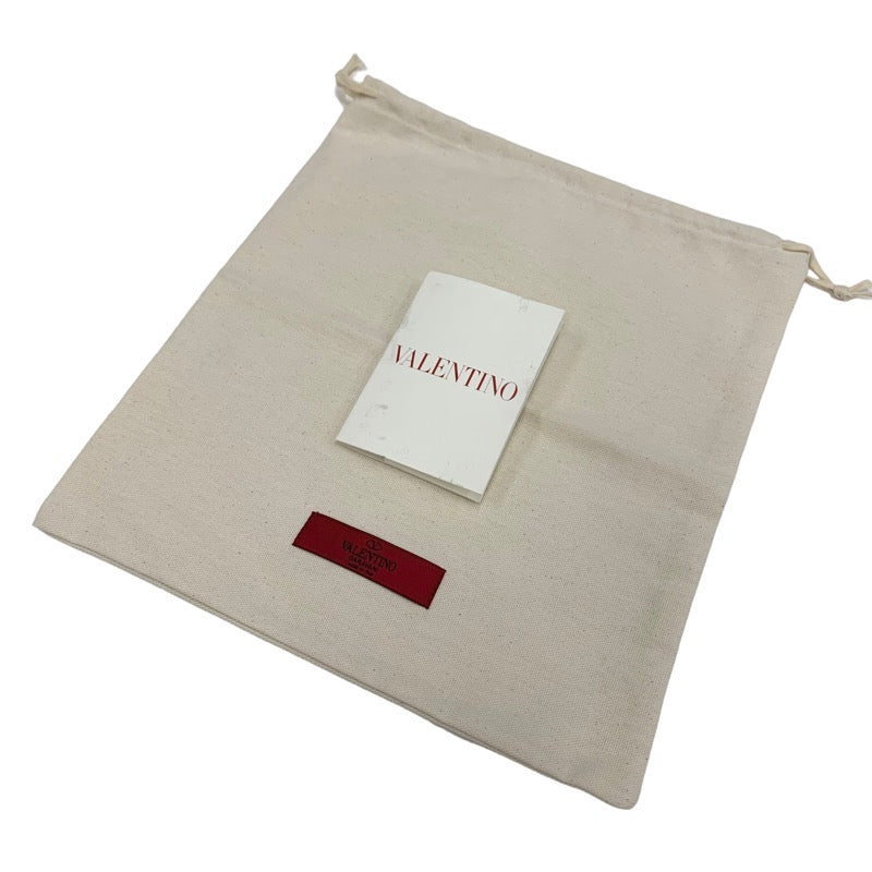 ヴァレンティノ VALENTINO フラットシューズ 靴 シューズ レザー ピンク ゴールド ローマンスタッズ アンクルストラップ フラットパンプス