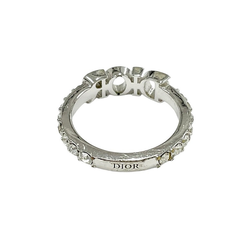 Christian Dior CHRISTIAN DIOR Dio(r)evolution ring silver rhinestone logo