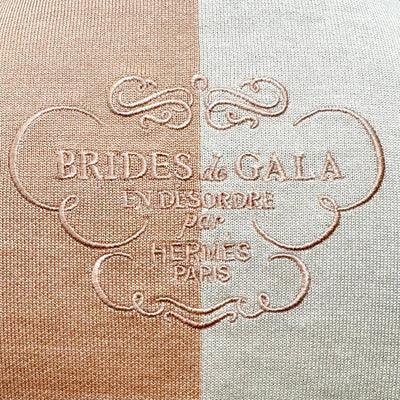 エルメス HERMES トップス ピンク アイボリー BRIDESdeGALA ニット 長袖