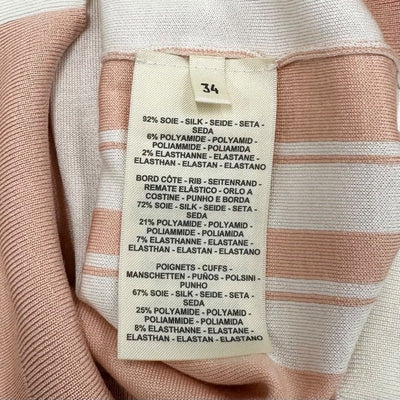 エルメス HERMES トップス ピンク アイボリー BRIDESdeGALA ニット 長袖