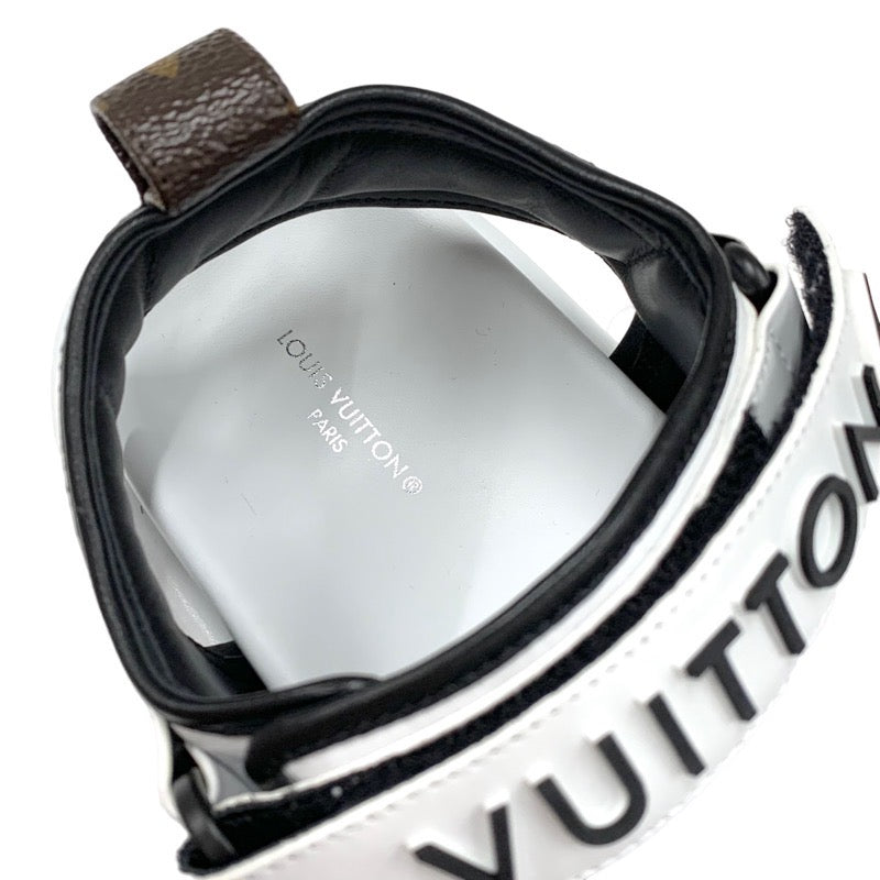 ルイヴィトン LOUIS VUITTON プールピローライン サンダル 靴 シューズ レザー ホワイト ブラック 白 未使用 スポーツサンダル ロゴ