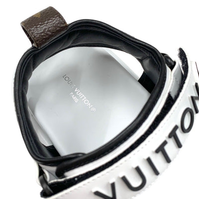 ルイヴィトン LOUIS VUITTON プールピローライン サンダル 靴 シューズ レザー ホワイト ブラック 白 未使用 スポーツサンダル ロゴ