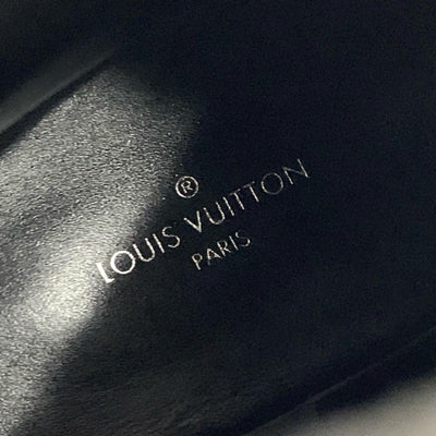 ルイヴィトン LOUIS VUITTON ローリエートライン モノグラム ブーツ ショートブーツ 靴 シューズ レザー スエード ブラック ブルー 黒 レースアップ アンクルブーツ