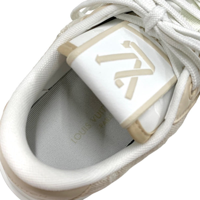 Louis Vuitton LOUIS VUITTON Charlie Line sneakers shoes fabric beige white unused LV logo