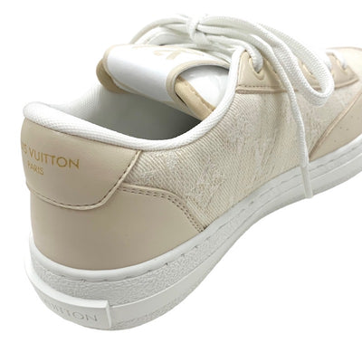 Louis Vuitton LOUIS VUITTON Charlie Line sneakers shoes fabric beige white unused LV logo