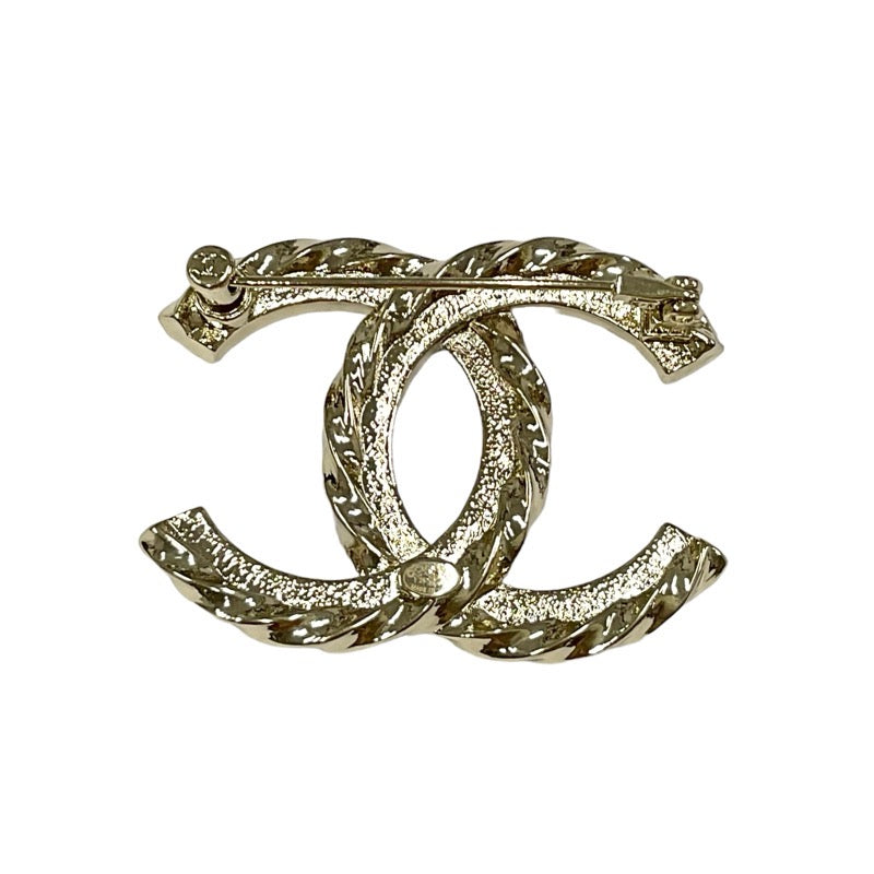 Chanel CHANEL Brooch Corsage Gold Coco Mark Rhinestone