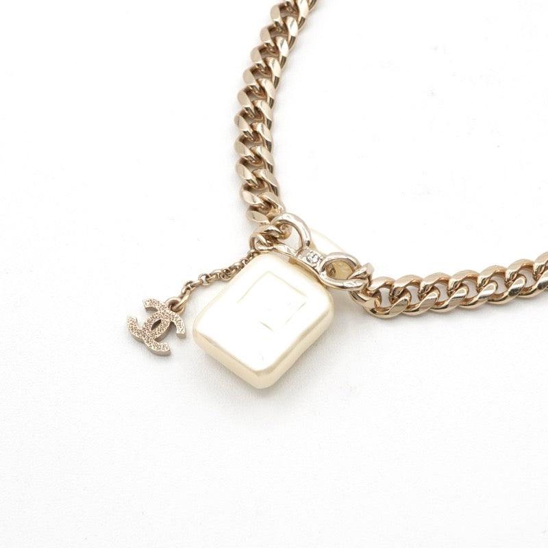 シャネル CHANEL ネックレス ペンダント チョーカー ゴールド
