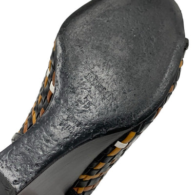 エルメス HERMES サンダル 靴 シューズ レザー ブラック ブラウン ホワイト ウエッジソール