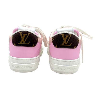 Louis Vuitton LOUIS VUITTON Charlie Line Monogram Sneakers Shoes Fabric Leather Pink White Unused Logo