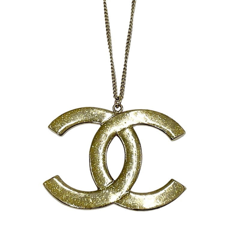 Chanel CHANEL necklace pendant choker gold coco mark rhinestone