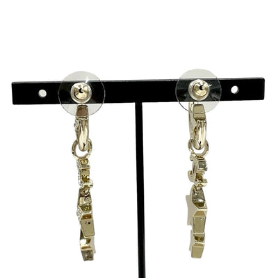 シャネル CHANEL ピアス イヤリング ゴールド フープピアス ココマーク ラインストーン 星 スター