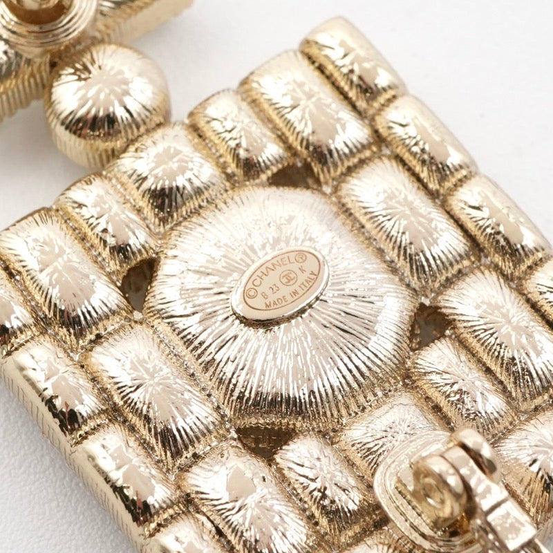 シャネル CHANEL ブローチ コサージュ ゴールド ココマーク 香水 ボトル ビジュー ラインストーン