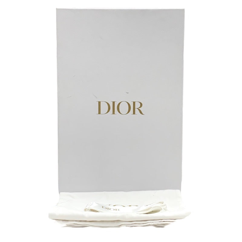 クリスチャンディオール CHRISTIAN DIOR ブーツ ロングブーツ 靴 シューズ ファブリック レザー カーキ ブラウン ゴールド オブリ―ク ベルト