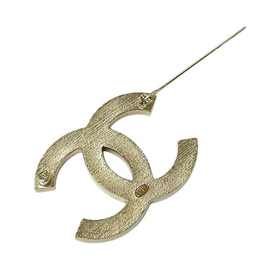 シャネル CHANEL ブローチ コサージュ ゴールド ココマーク ラインストーン